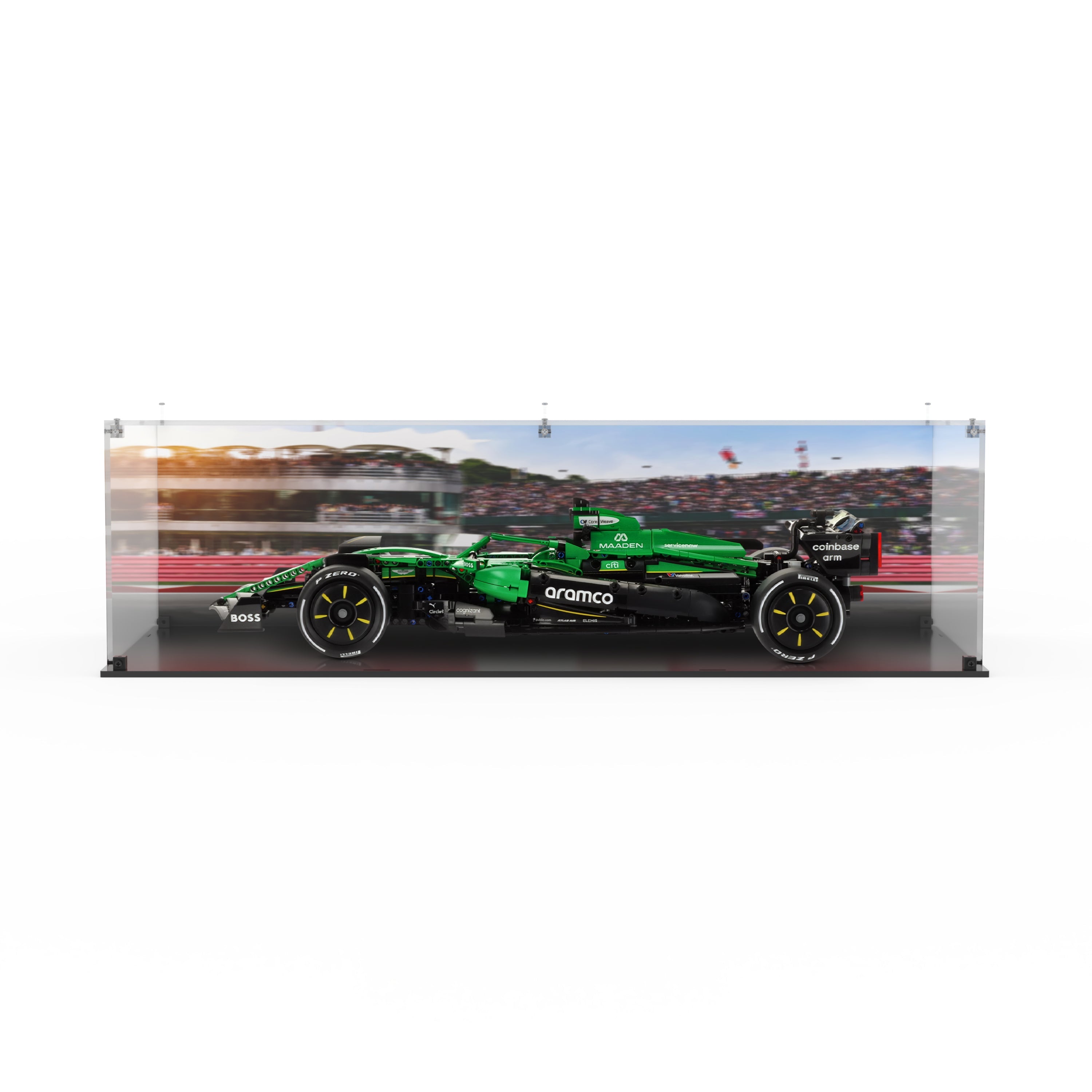 LEGO 42240 Aston Martin Aramco AMR25 F1® Car - Display Case