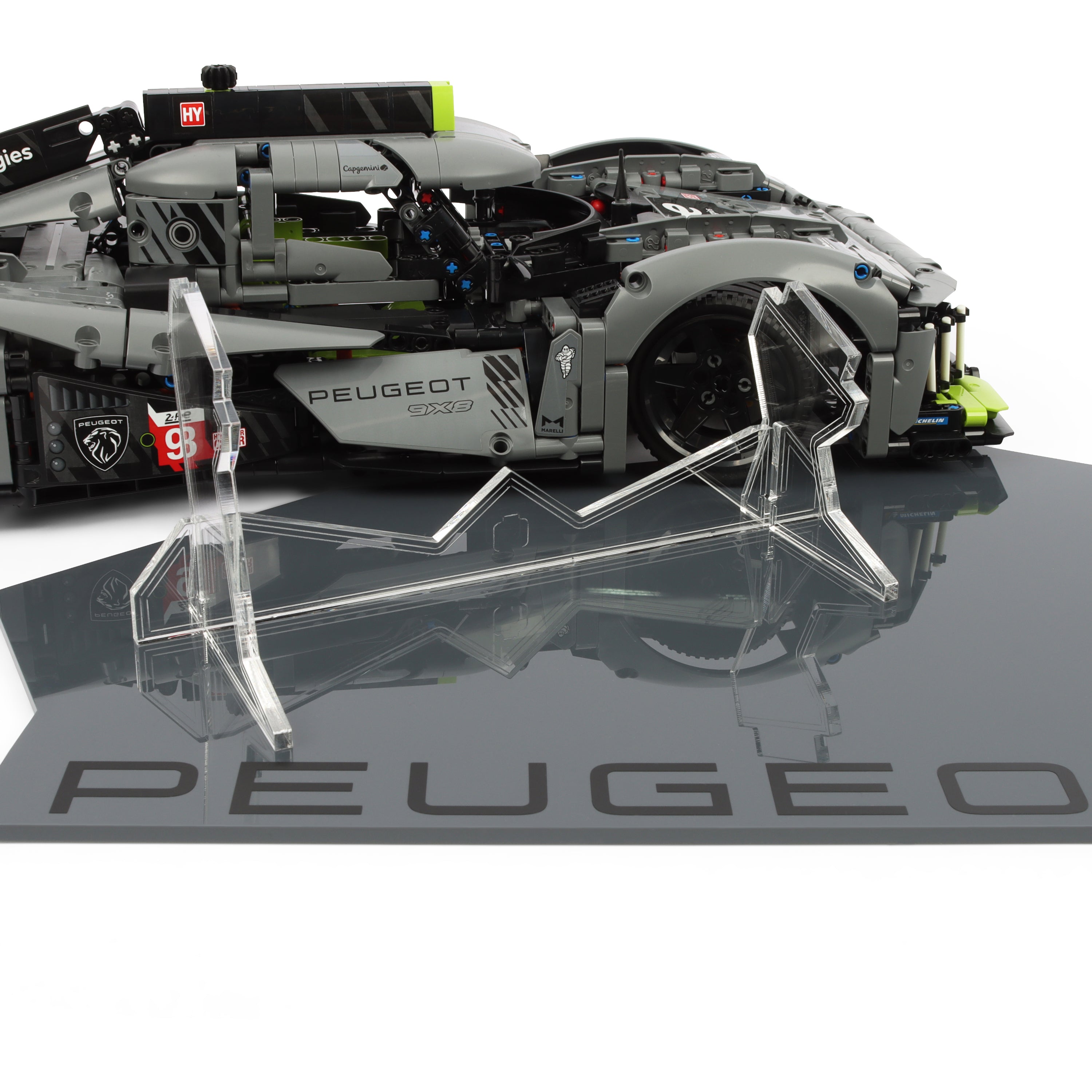 Display Stand for LEGO PEUGEOT 9X8 24H Le Mans Hybrid Hypercar