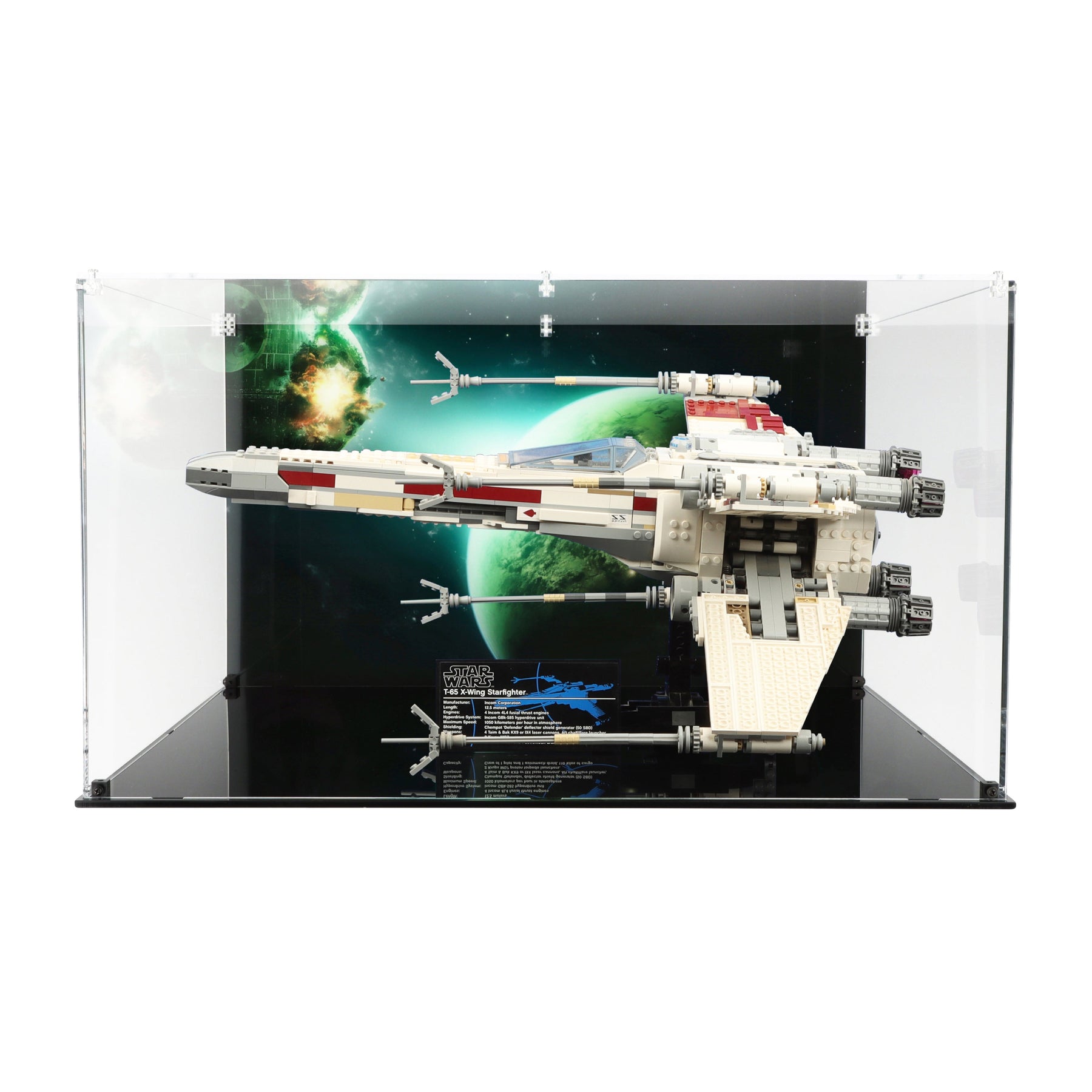 Lego 10240 Red Five X-wing Starfighter - Display Case