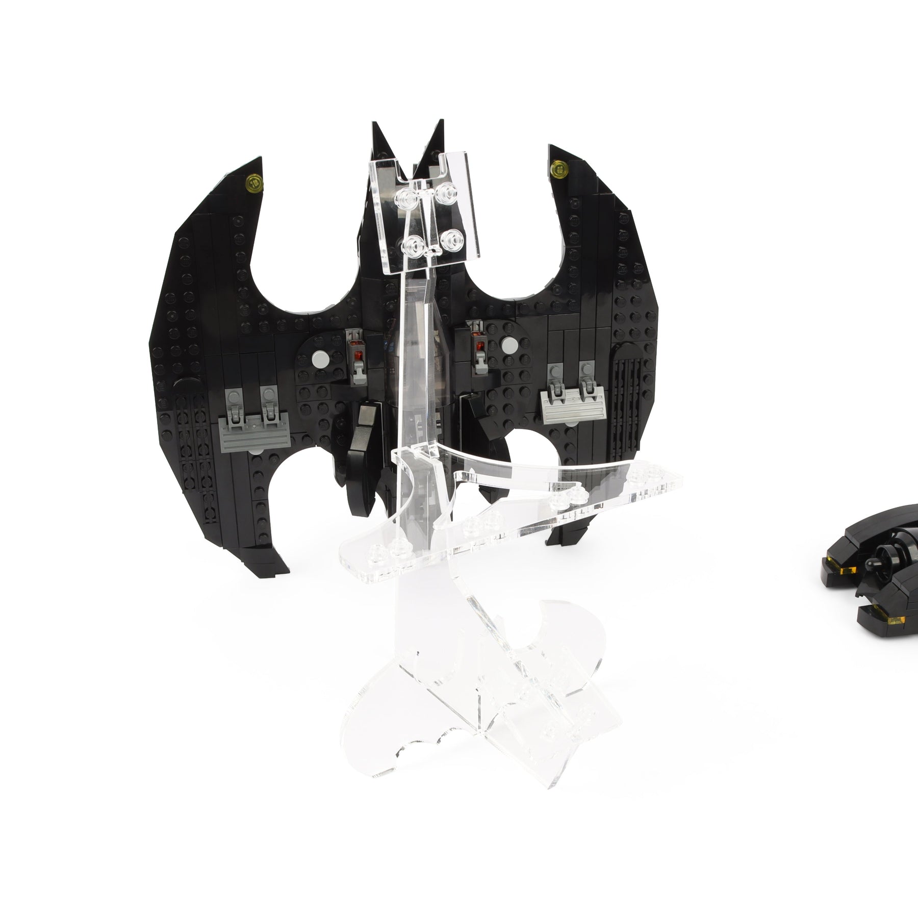 Dual Lego 76224 Batmobile & Lego 76265 Batwing Display Stand