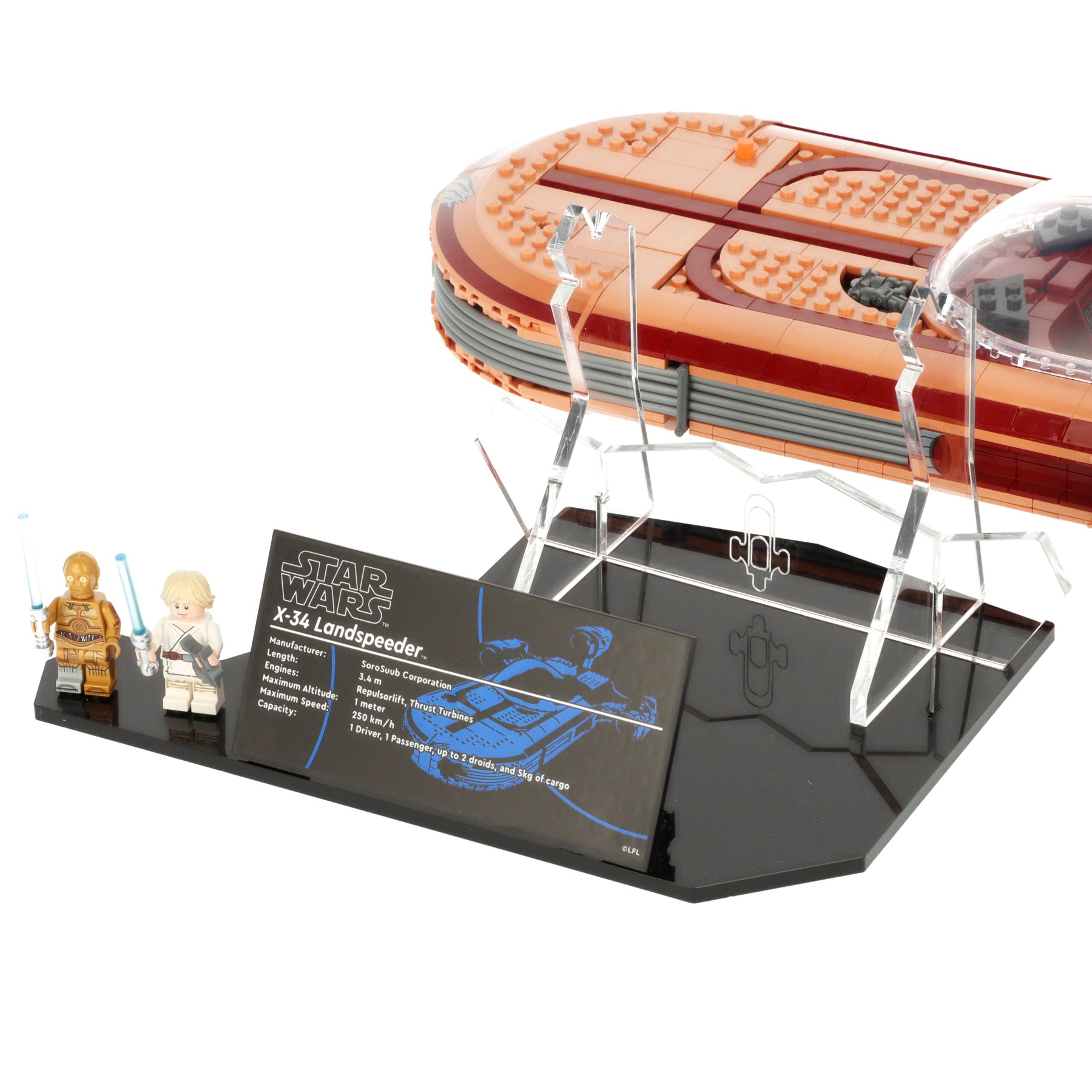 Lego 75341 Luke Skywalker’s Landspeeder Display Stand