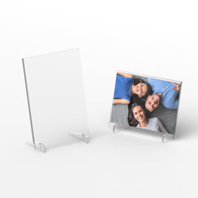Freestanding Polished Clear Acrylic Picture Photo Frame / PF-02