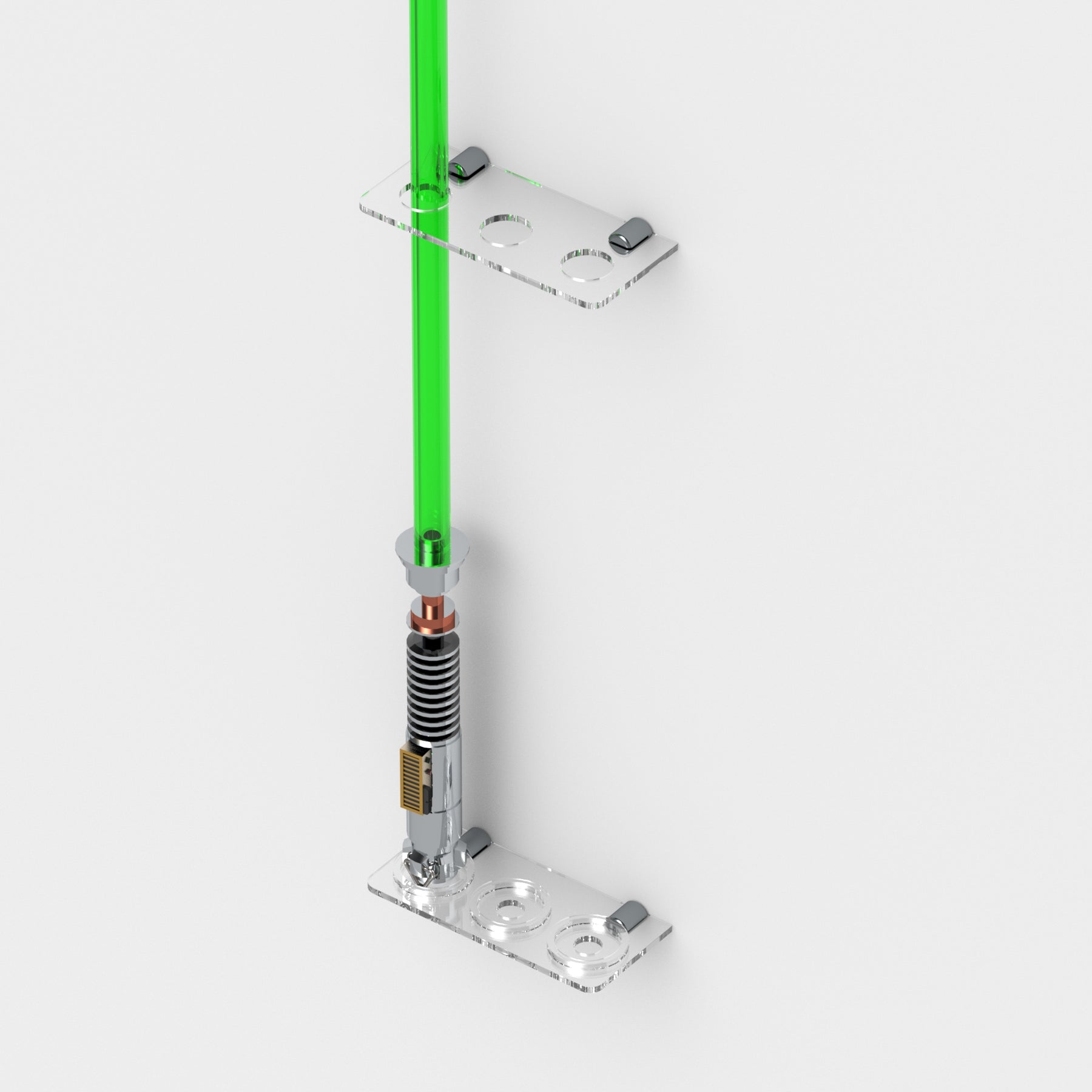 Wall Mount Triple Lightsaber Wall Rack