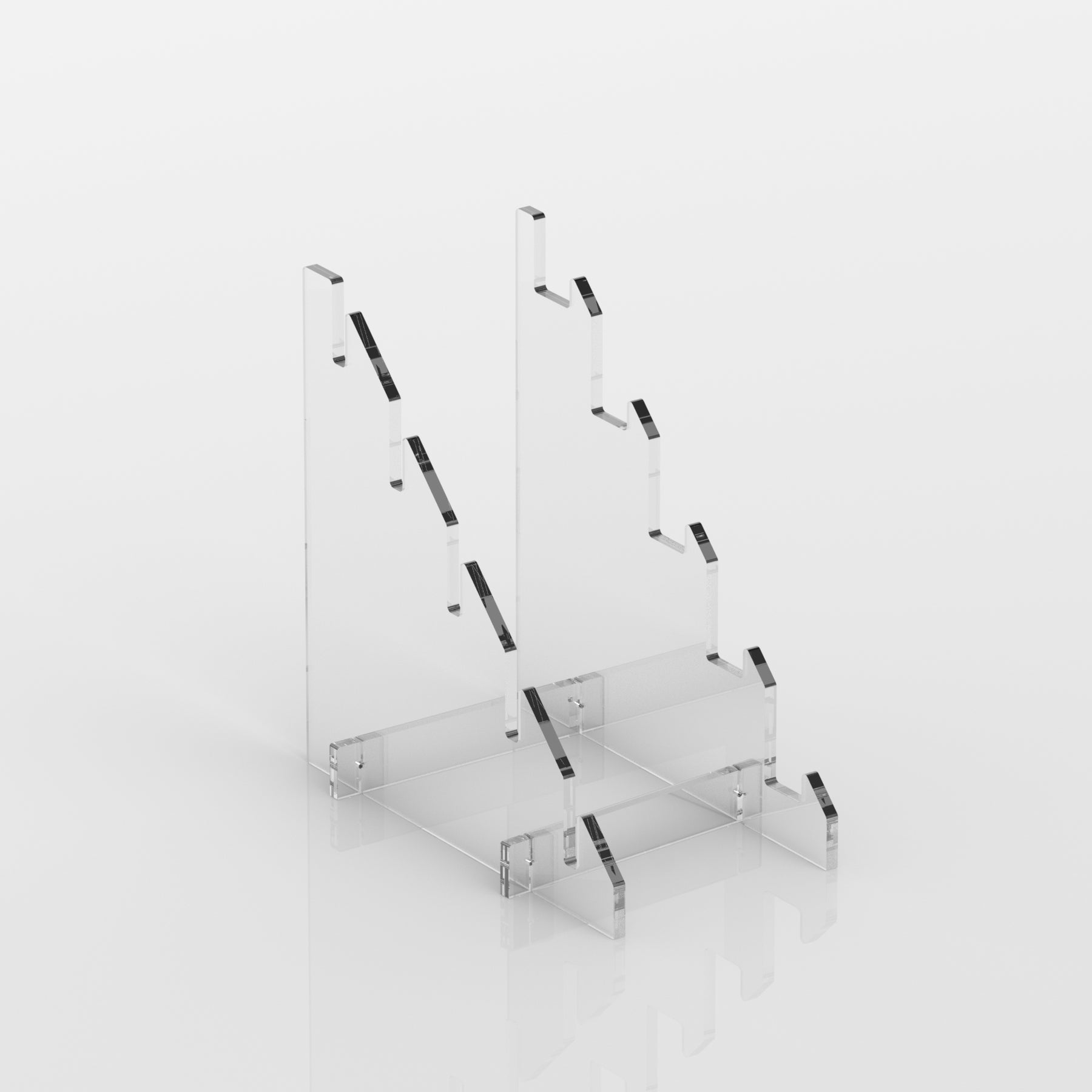 5 Tier Clear Acrylic Knife / Bayonet Stand / - PW-08
