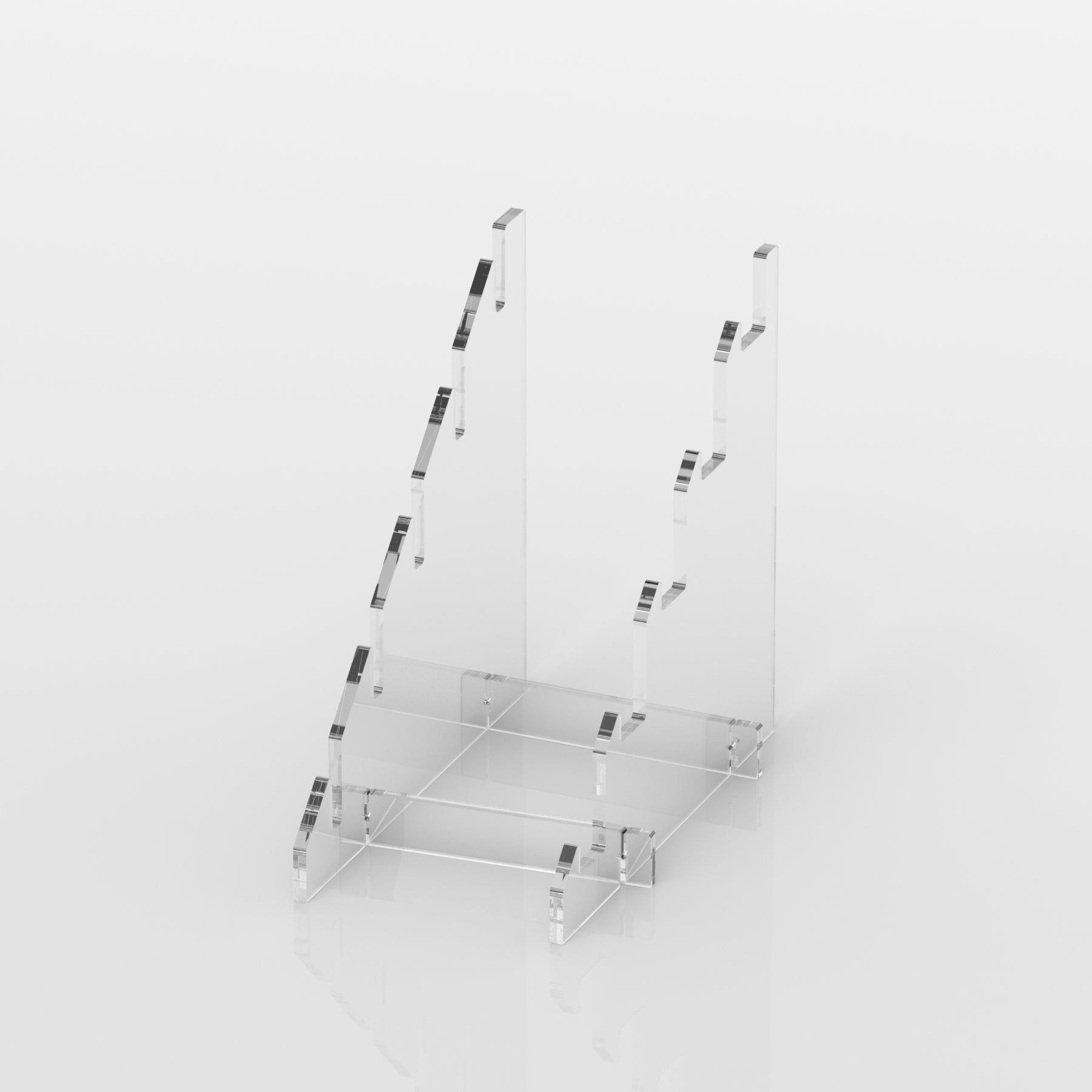 5 Tier Clear Acrylic Knife / Bayonet Stand / - PW-08
