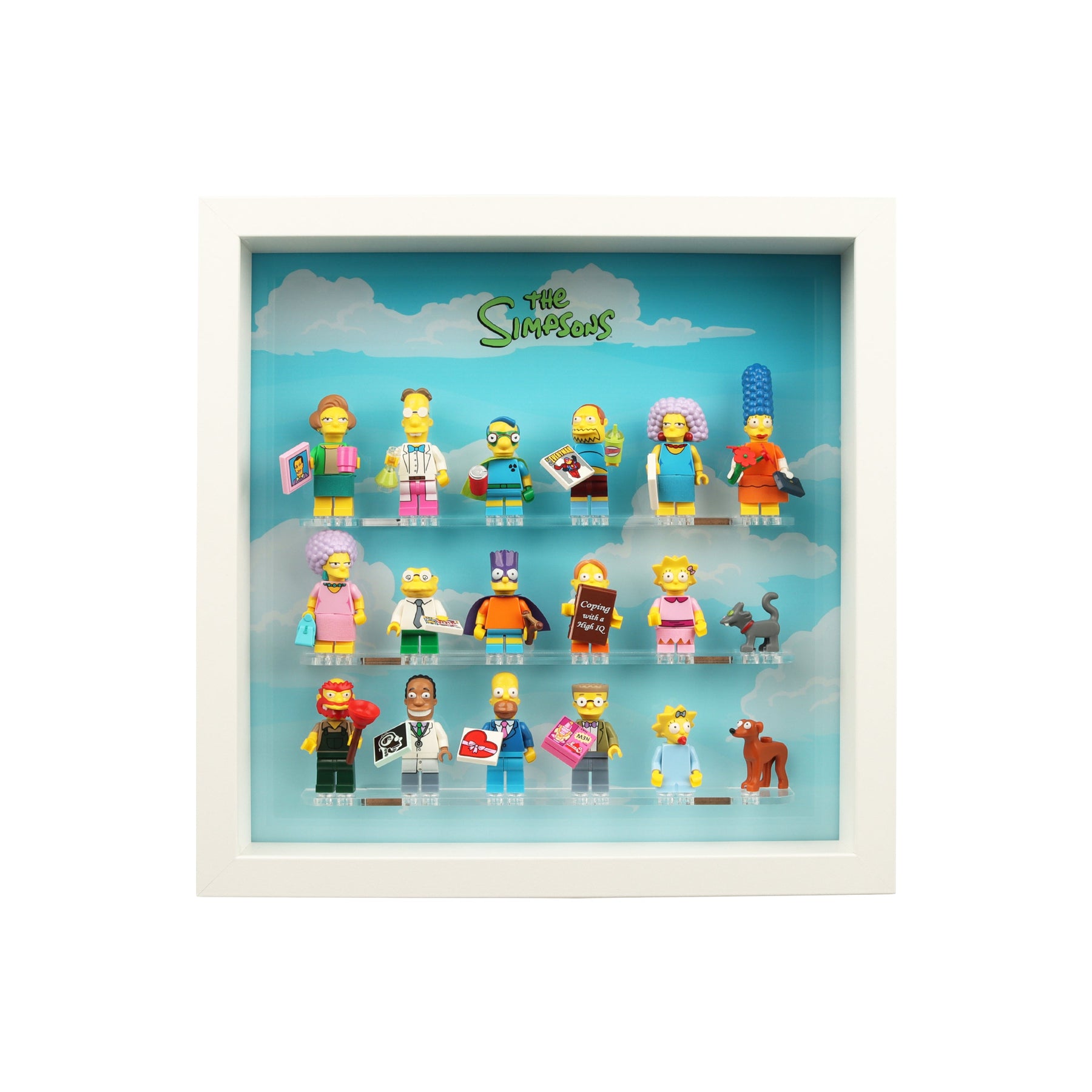 Lego 71009 Simpsons Series 2 Minifigure Display Case Insert for IKEA SANNAHED Frame (25x25cm)