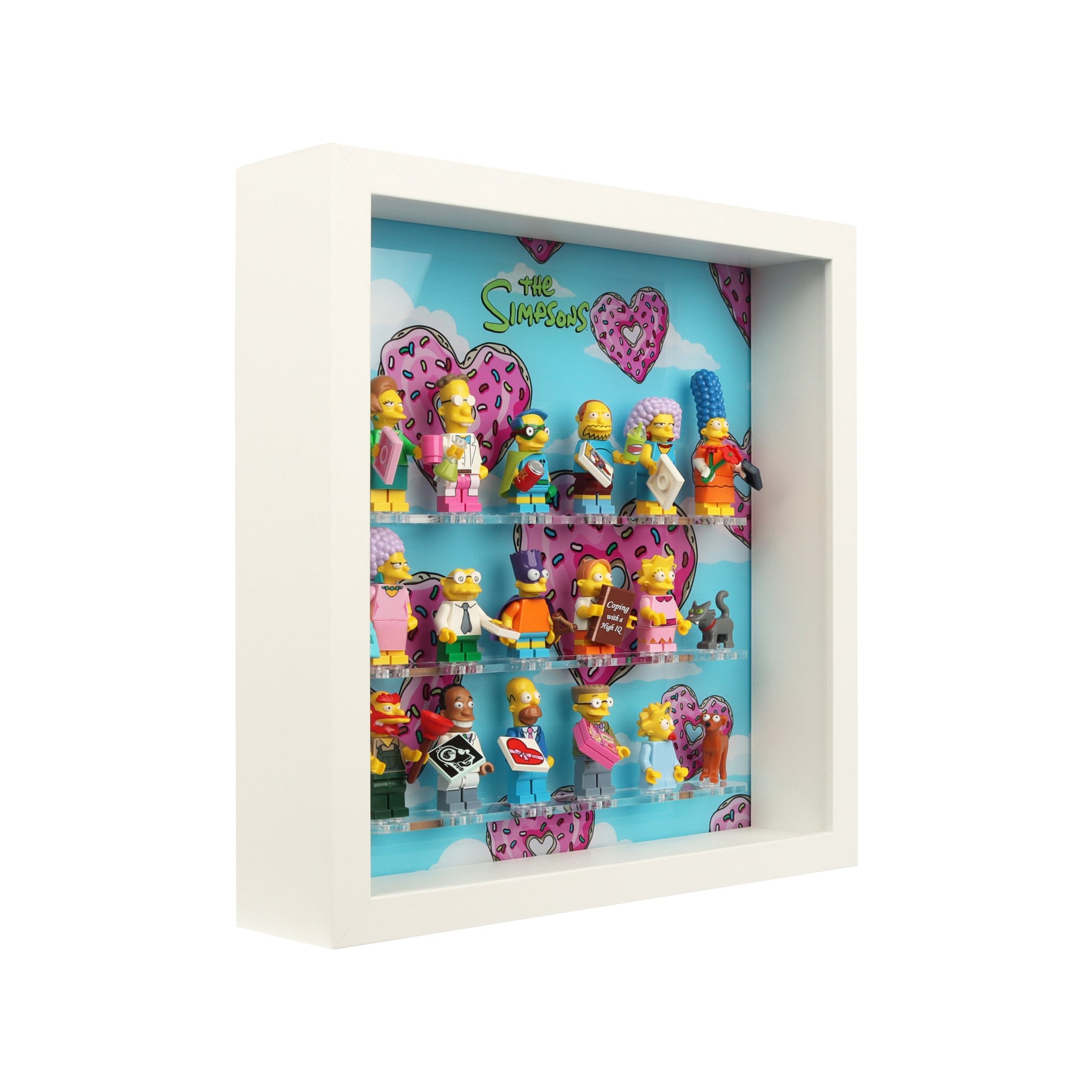 Lego 71009 Simpsons Series 2 Minifigure Display Case Insert for IKEA SANNAHED Frame (25x25cm)