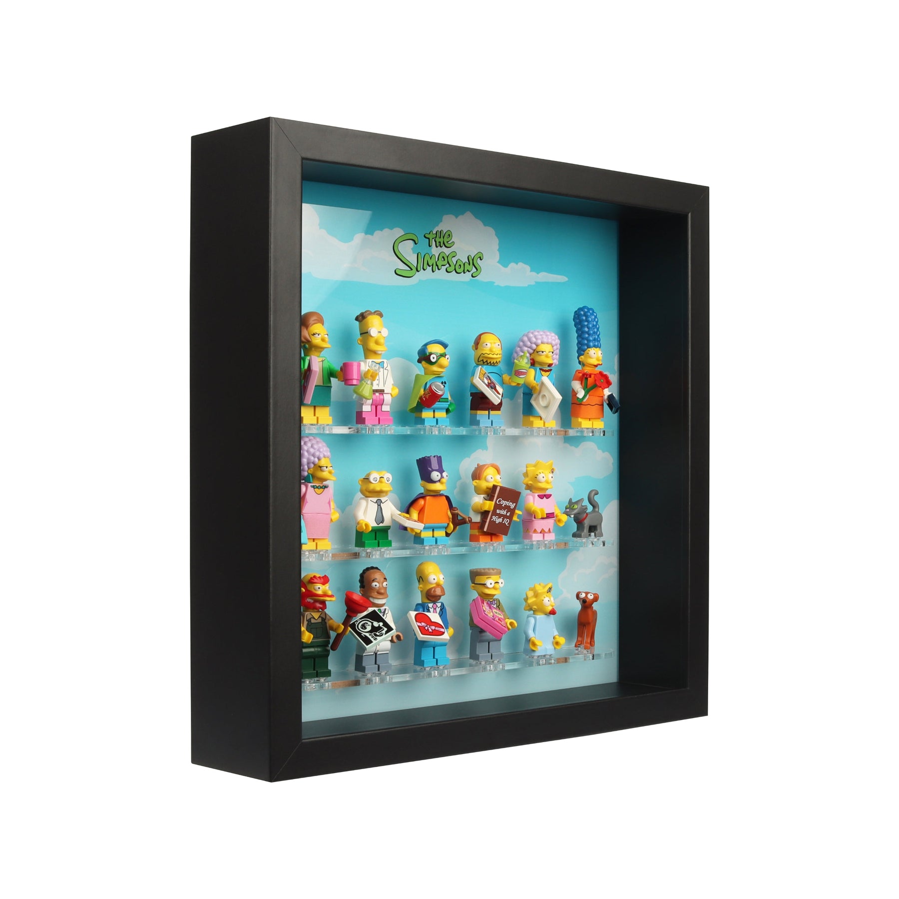 Lego 71009 Simpsons Series 2 Minifigure Display Case Insert for IKEA SANNAHED Frame (25x25cm)