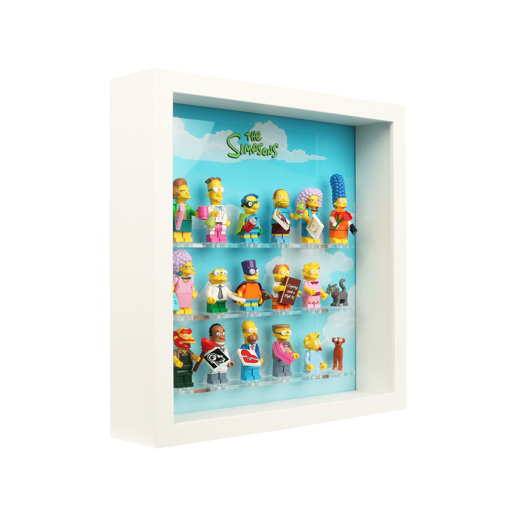 Lego 71009 Simpsons Series 2 Minifigure Display Case Insert for IKEA SANNAHED Frame (25x25cm)